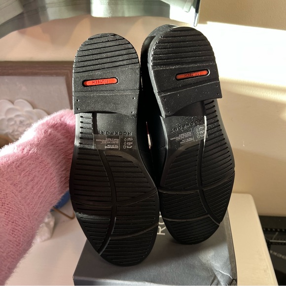 Rockport Classic black leather penny loafer New in Box 7W WIDE - Picture 5 of 7